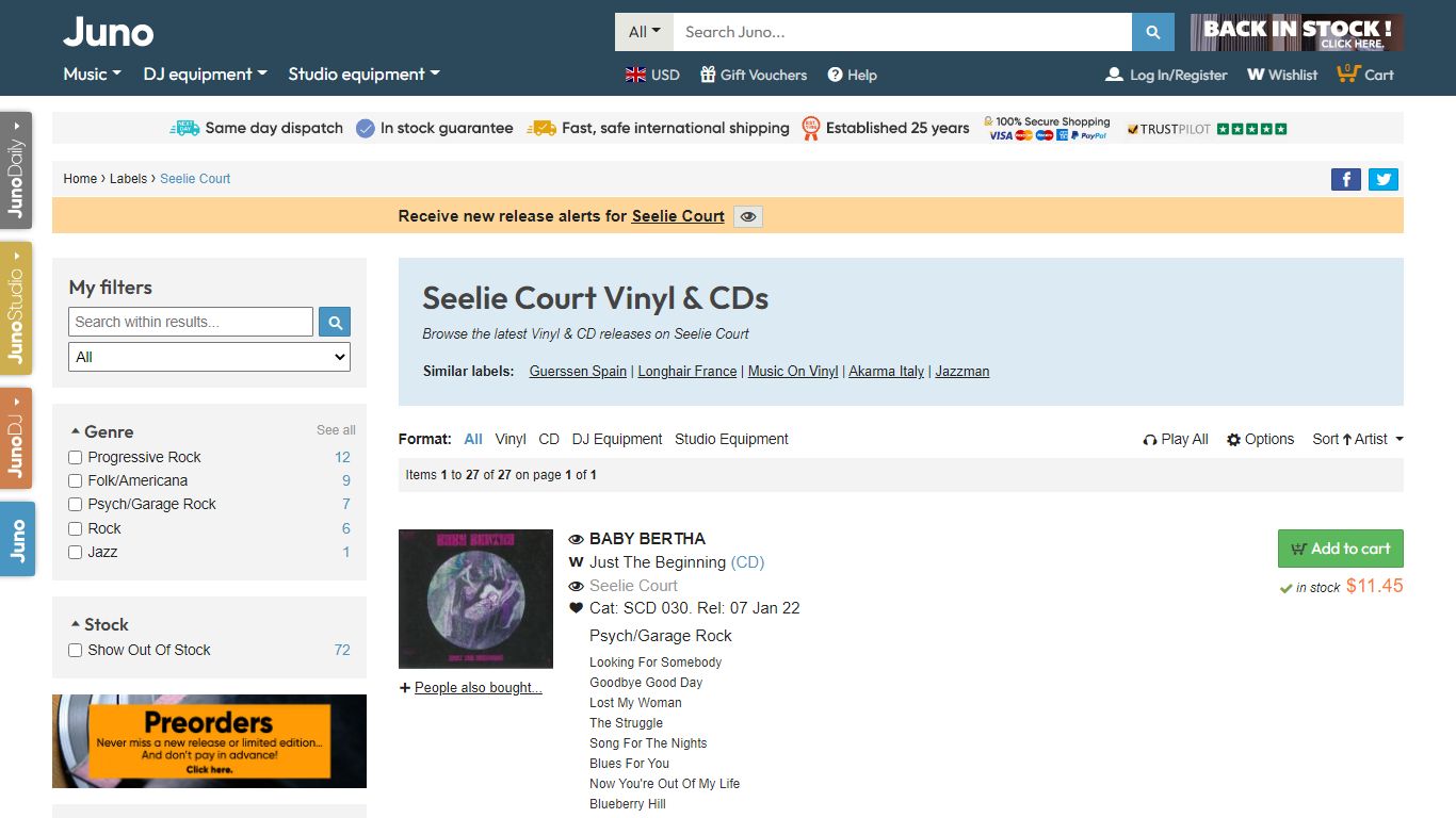 Seelie Court – Juno - Juno Records